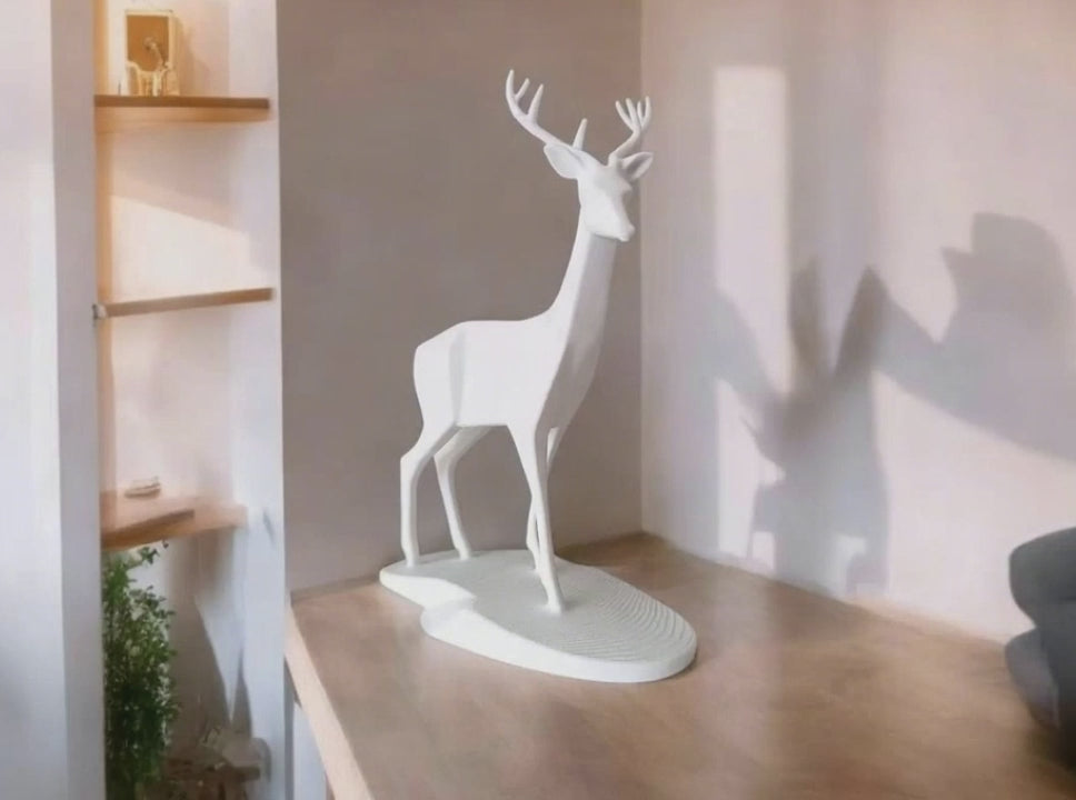 Minimalist Deer Sculpture