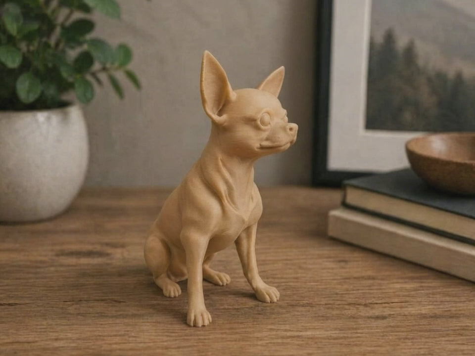 Minimalist Chihuahua Sculpture