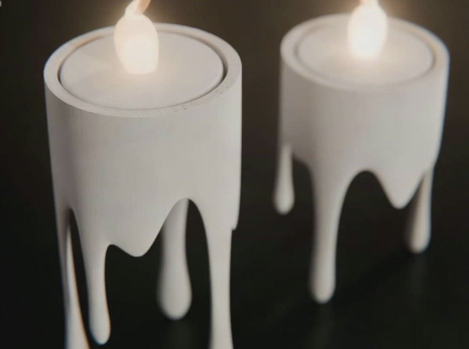 Floating Wax LED Tealight Holder