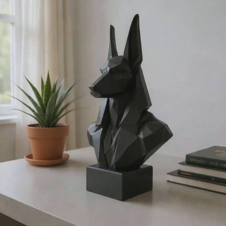 Low Poly Anubis Bust