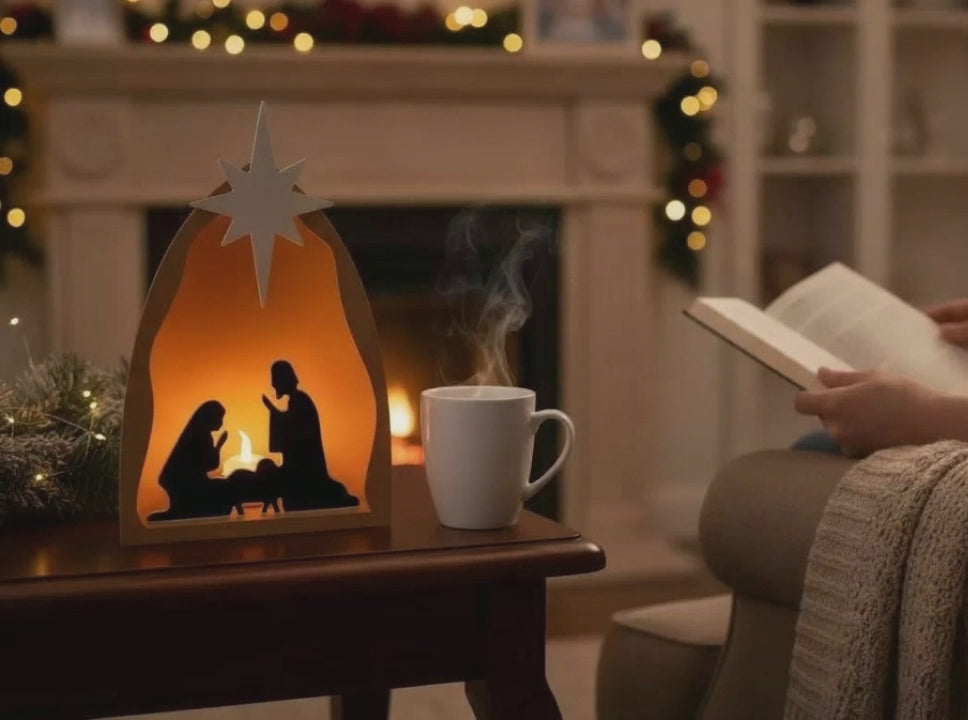 Minimalist Nativity Scene