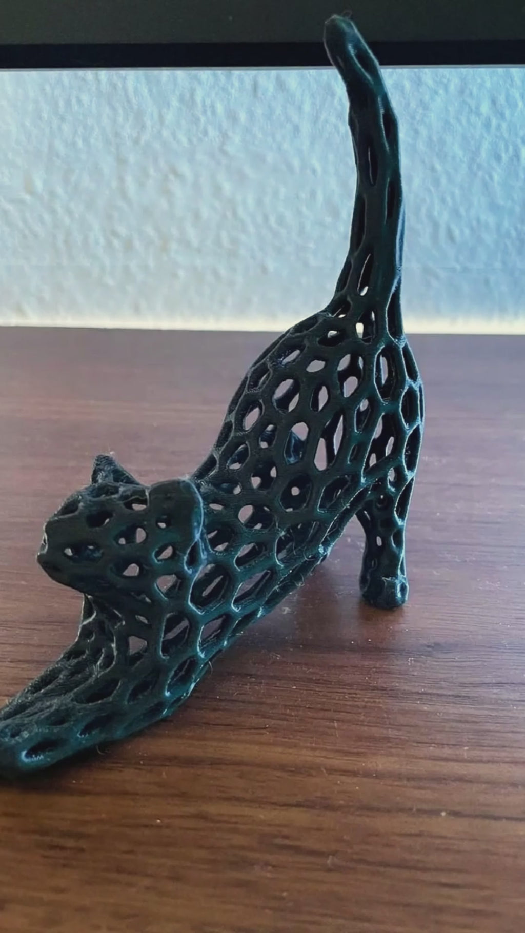 Stretching Cat Sculpture