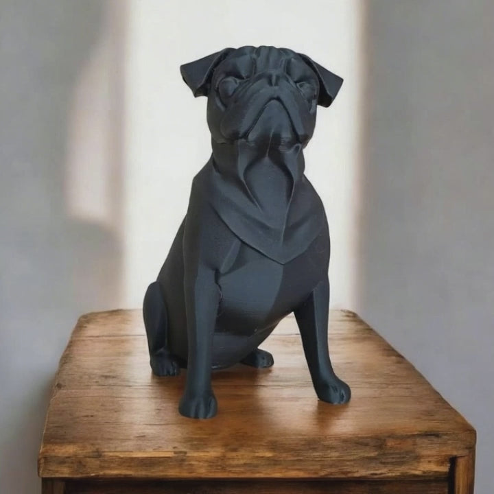 3D Printed Pug Sculpture
