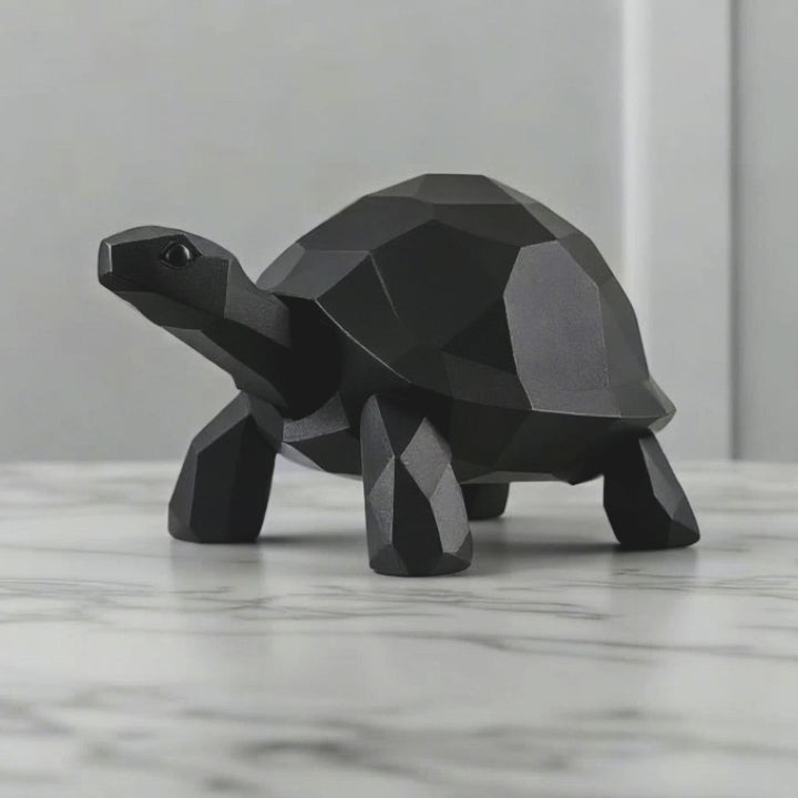 Low Poly Turtle Sculpture