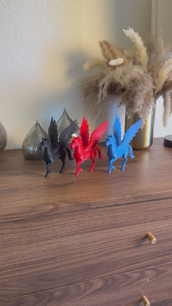 Low Poly Pegasus Sculpture
