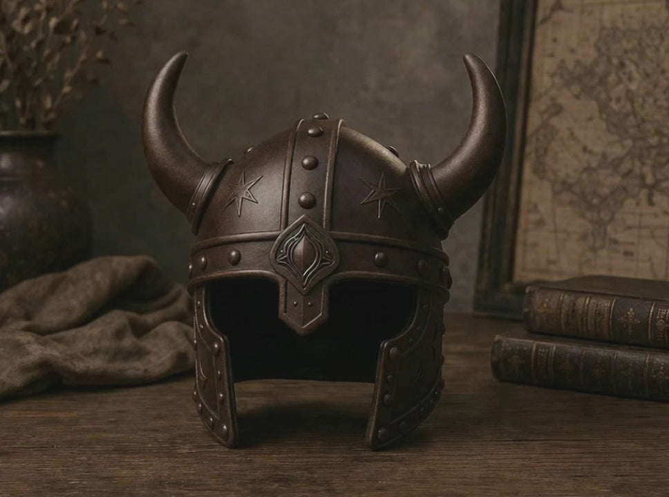 Viking Helmet Statue