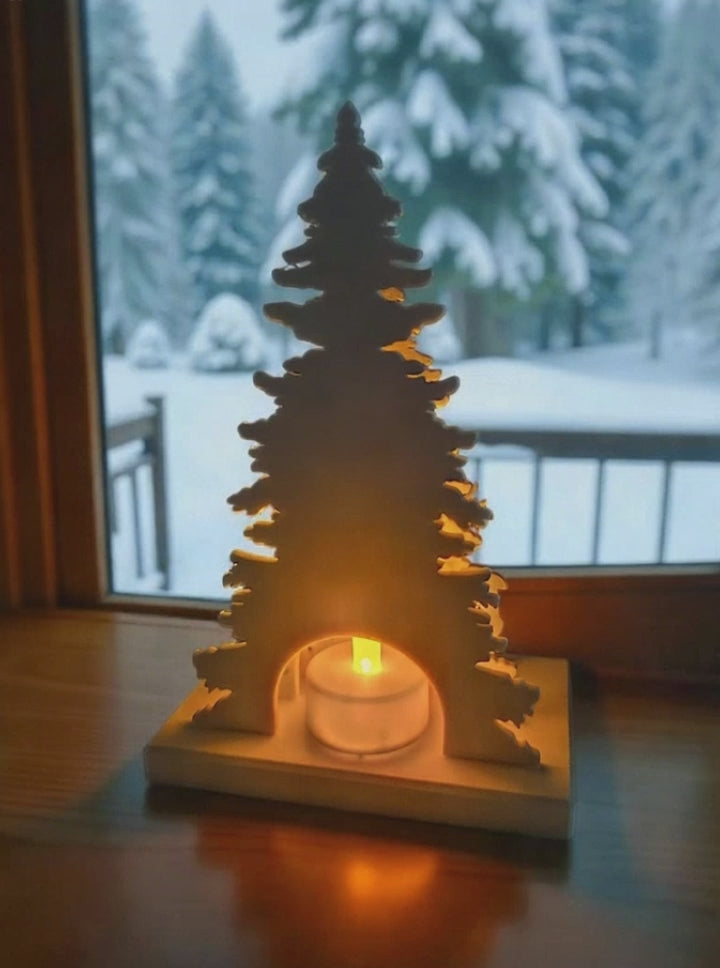 Illuminated Christmas Scene Decor