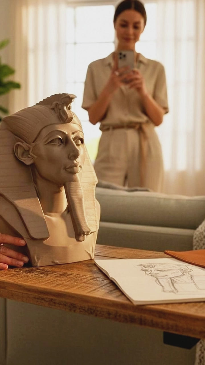 Pharaoh Bust Sculpture