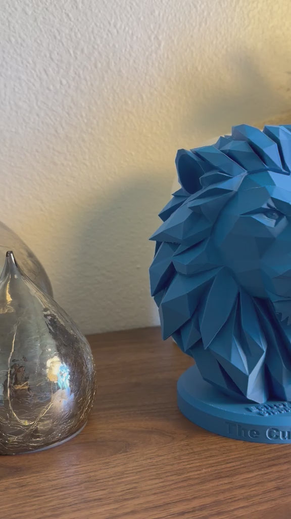Low poly Lion Sculpture