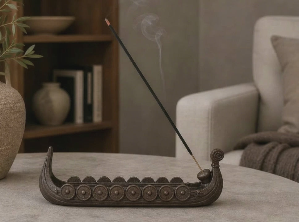 Viking Ship Incense Burner