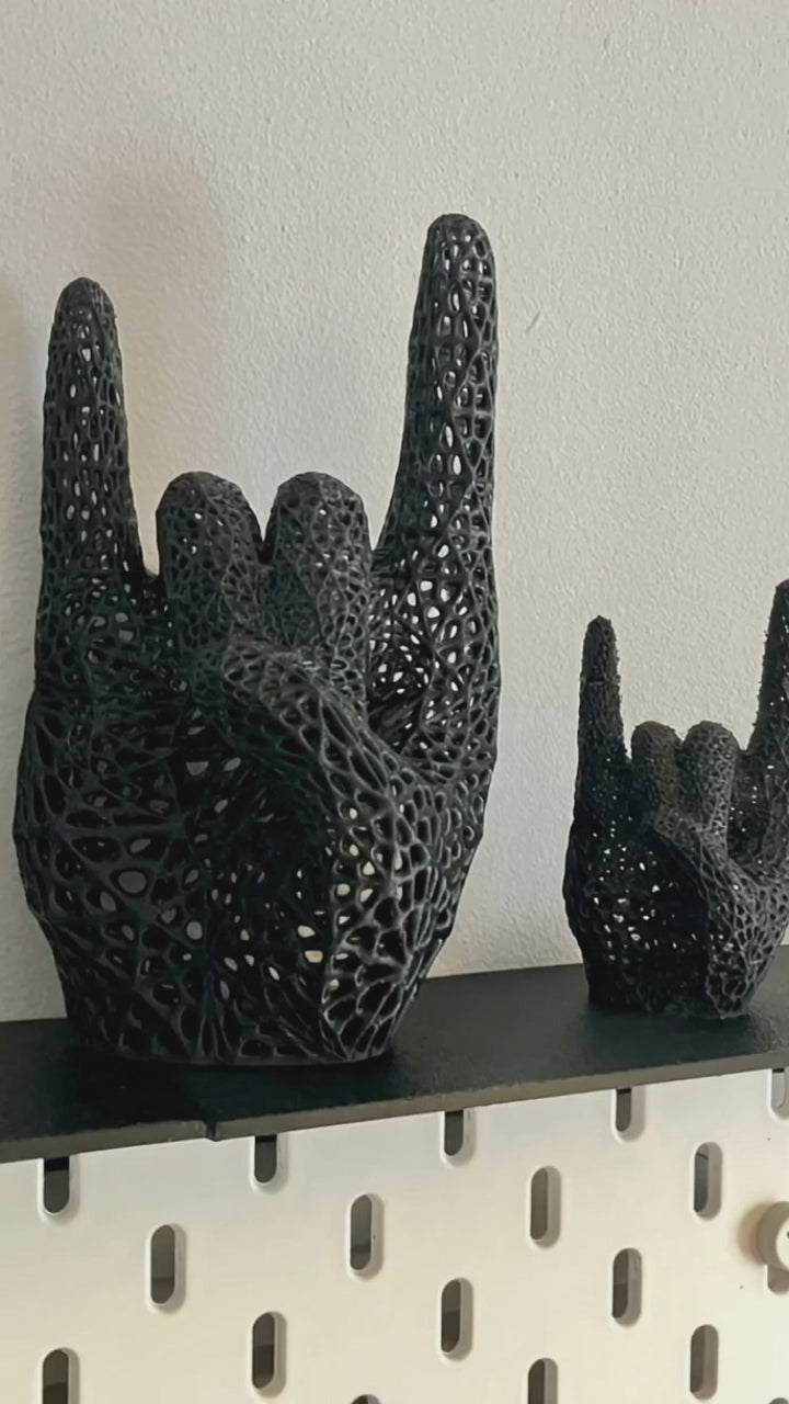 Voronoi Rock Hand Sculpture