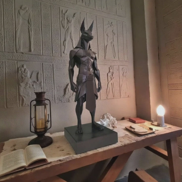 Low Poly Anubis Statue