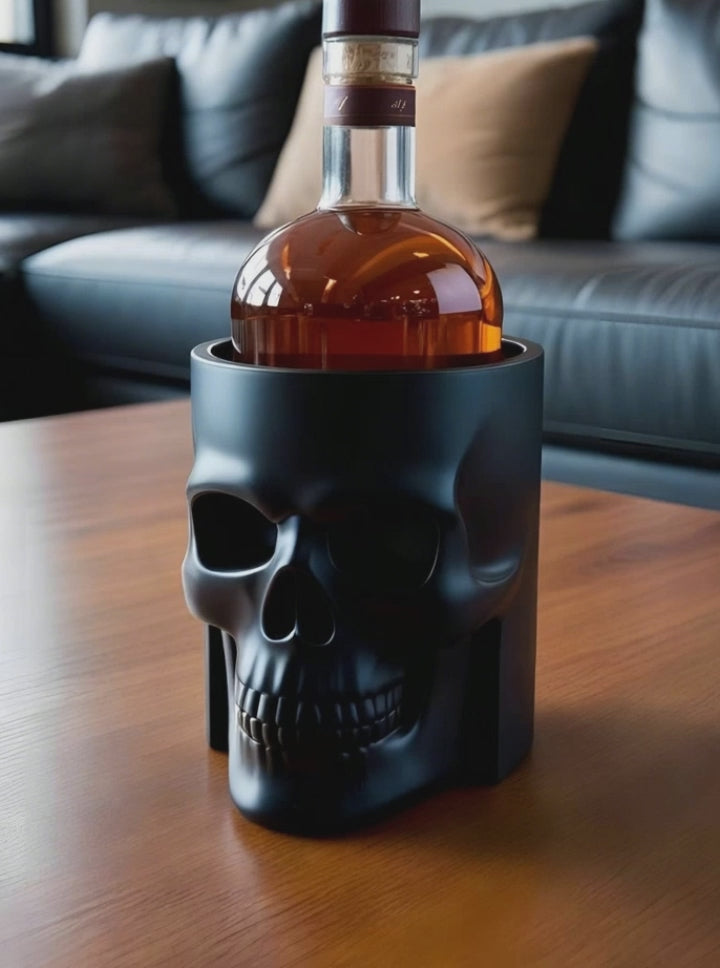 Skull Whiskey Bottle Holder