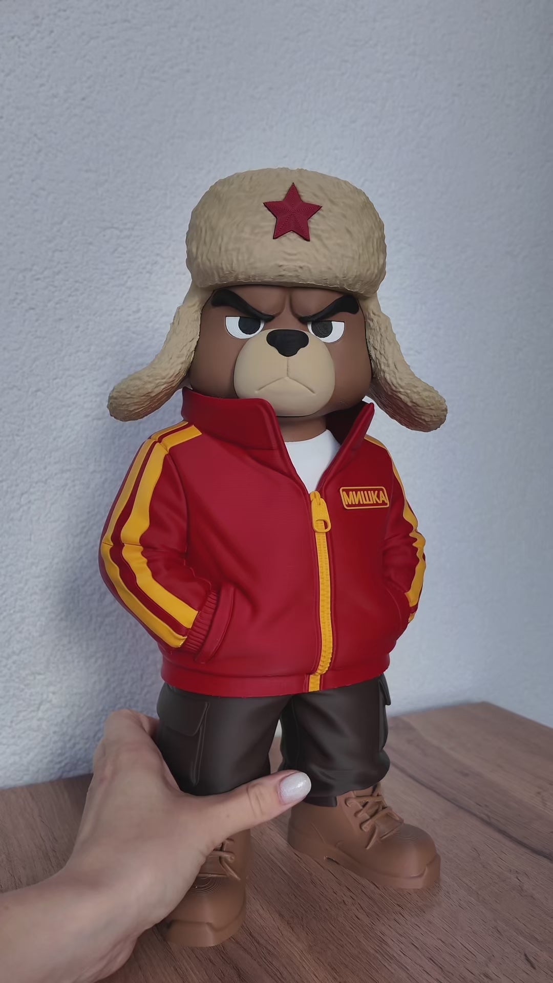Angry Bear Figurine, Russian Bear Statue
