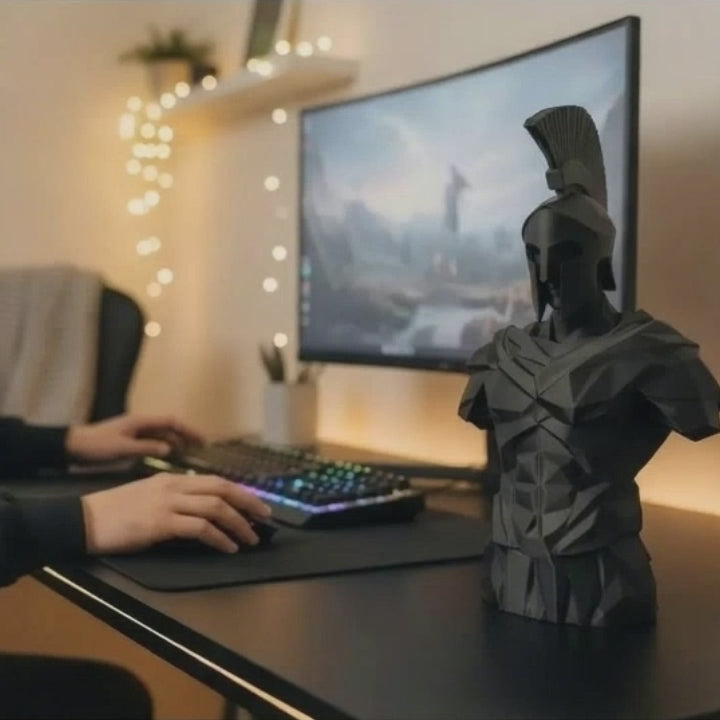 Low Poly Spartan Bust
