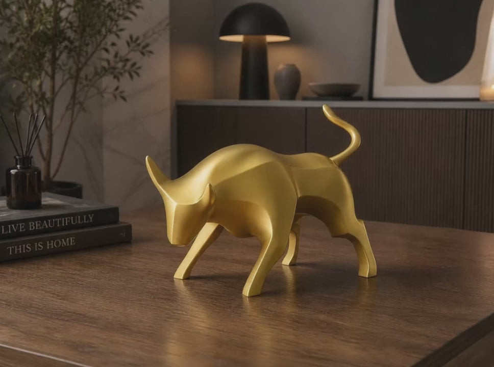 Modern Bull Sculpture